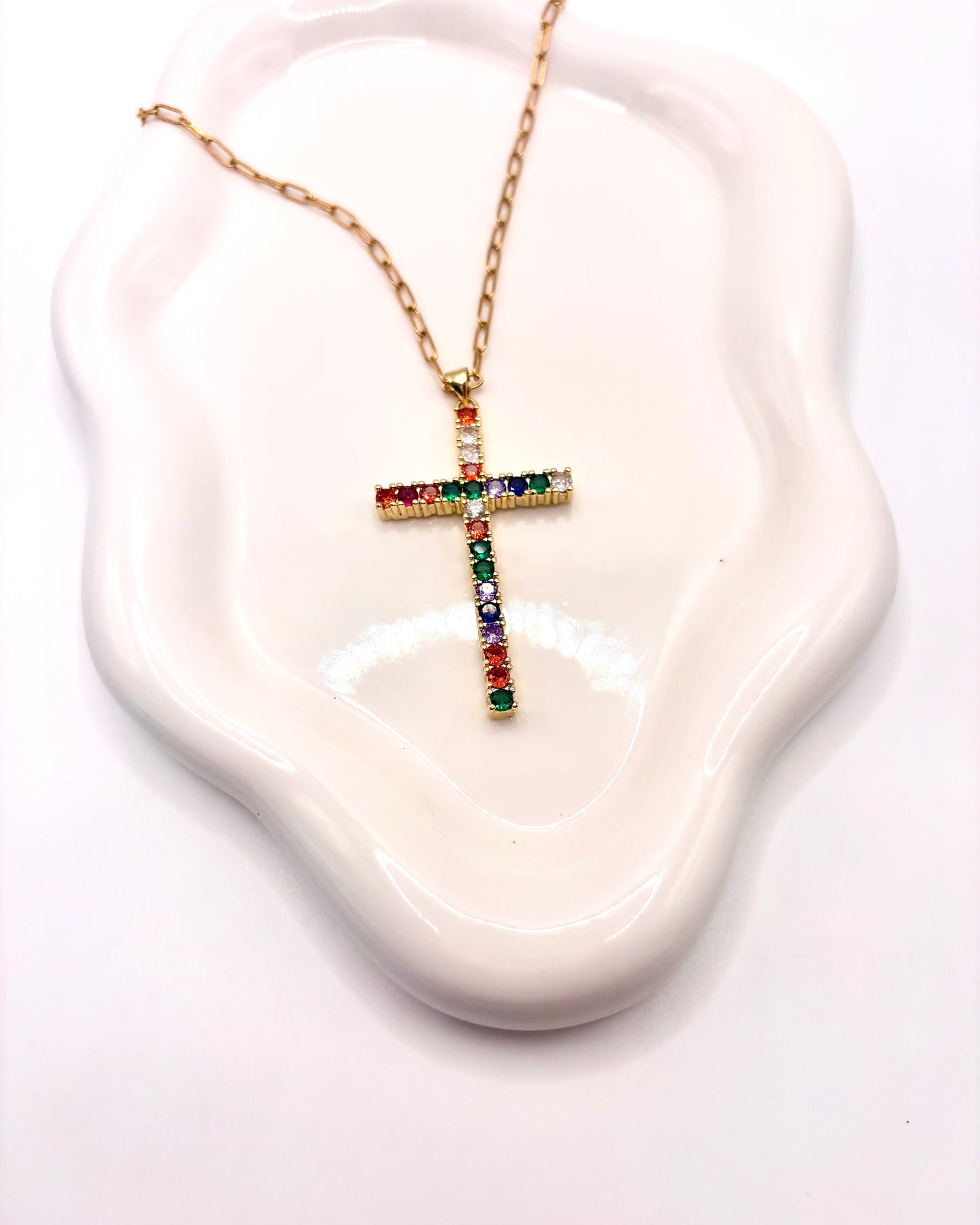 Cruz Colorida Necklace