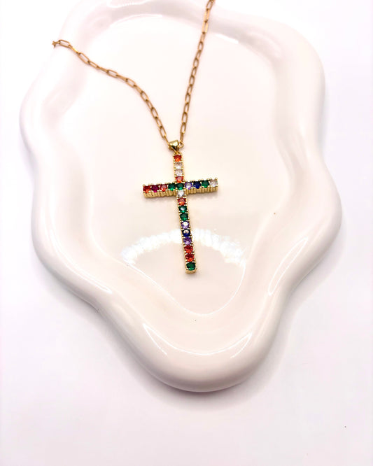 Cruz Colorida Necklace