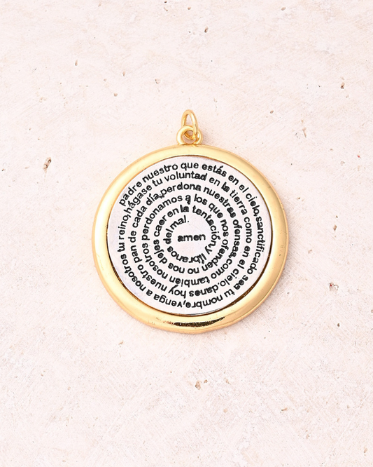 Padre Nuestro Dos Tonos Charm