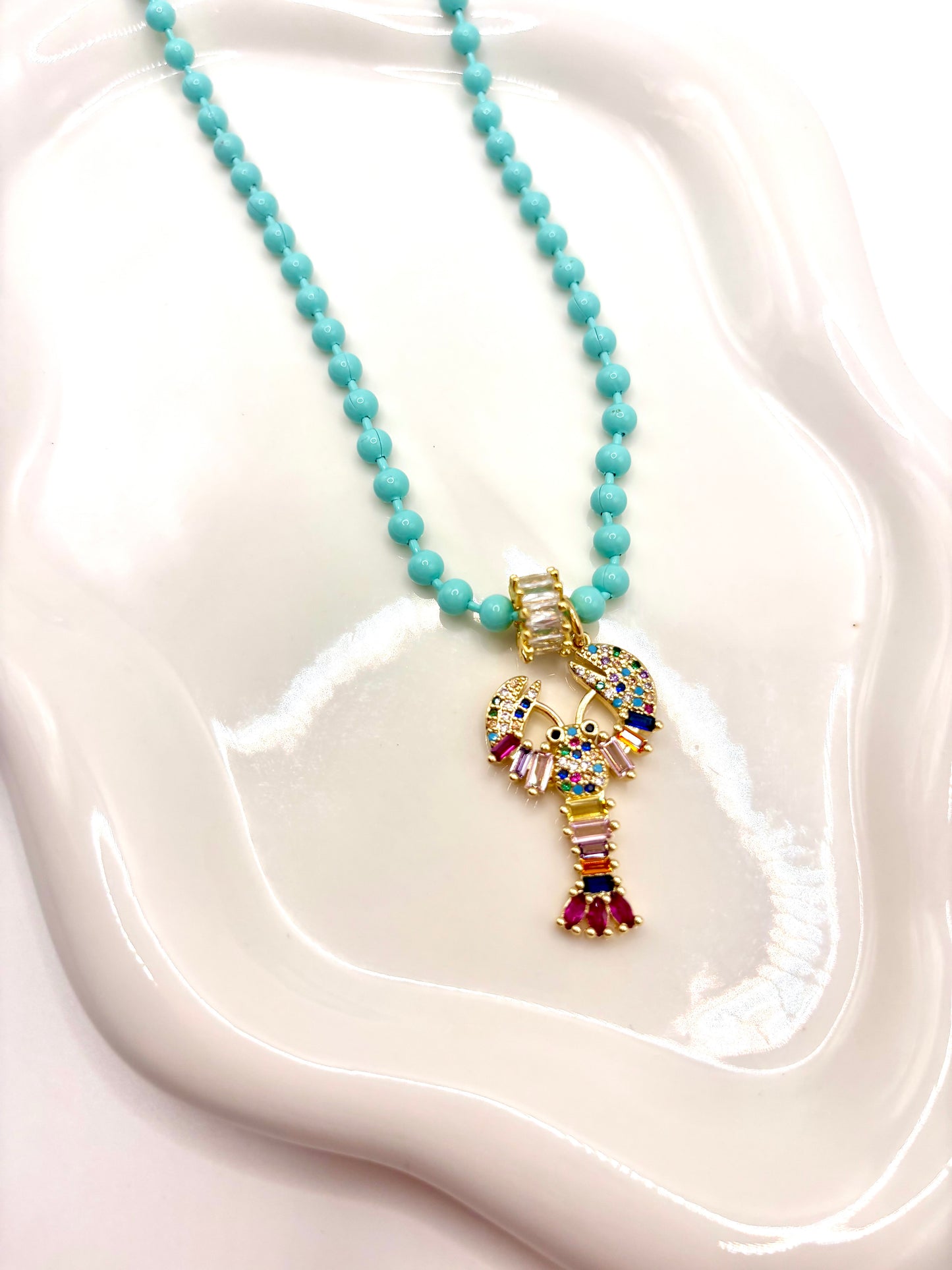 Brisa Lavanda & Mar Turquesa Necklace