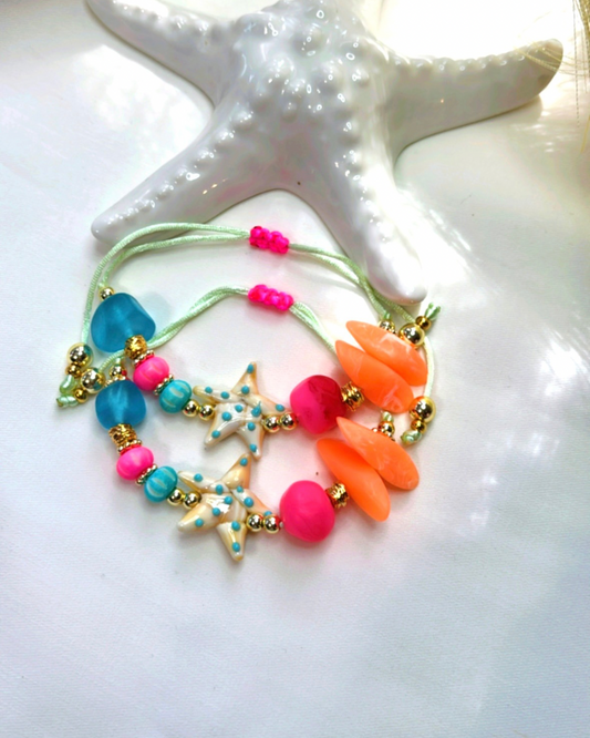 Blue Polkadot Bracelet