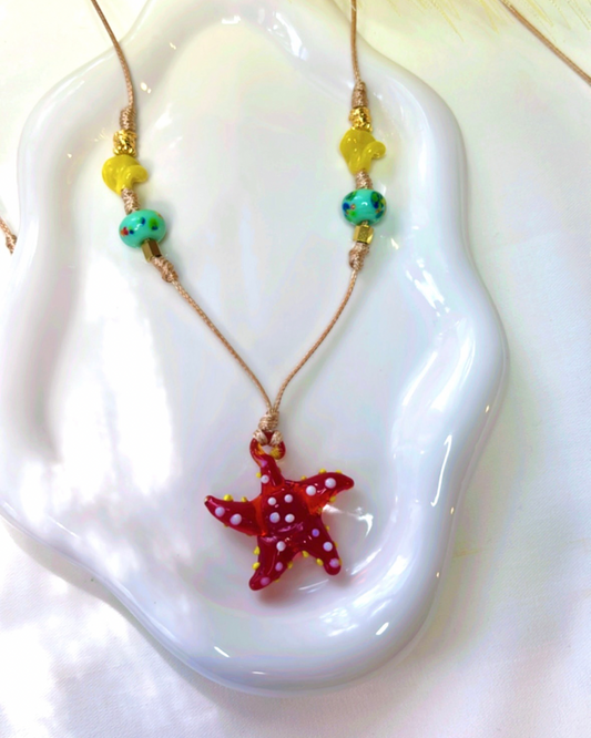 Red Starfish Necklace