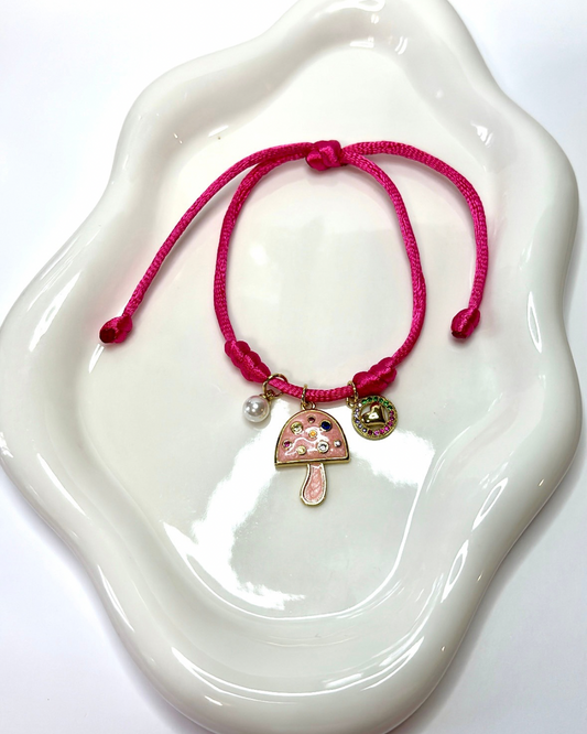 Pulsera en hilo satinado para personalizar