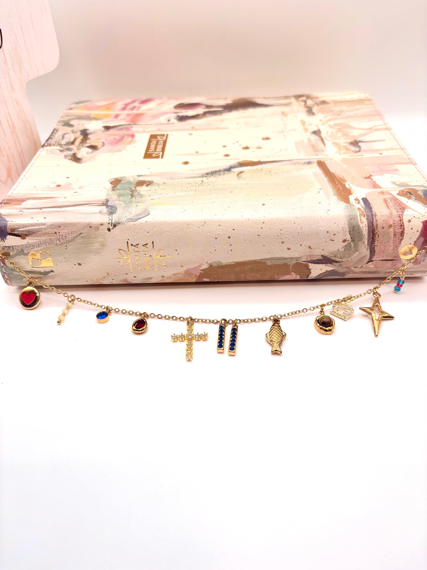 Historia de Jesus Bible Charm Chain