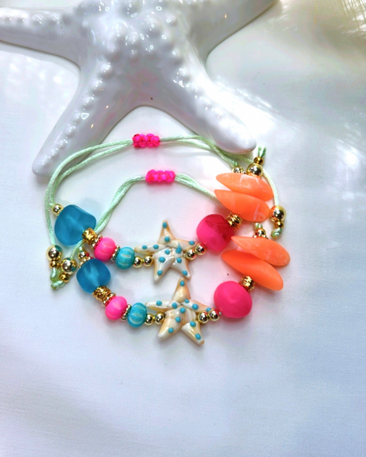 Blue Polkadot Bracelet