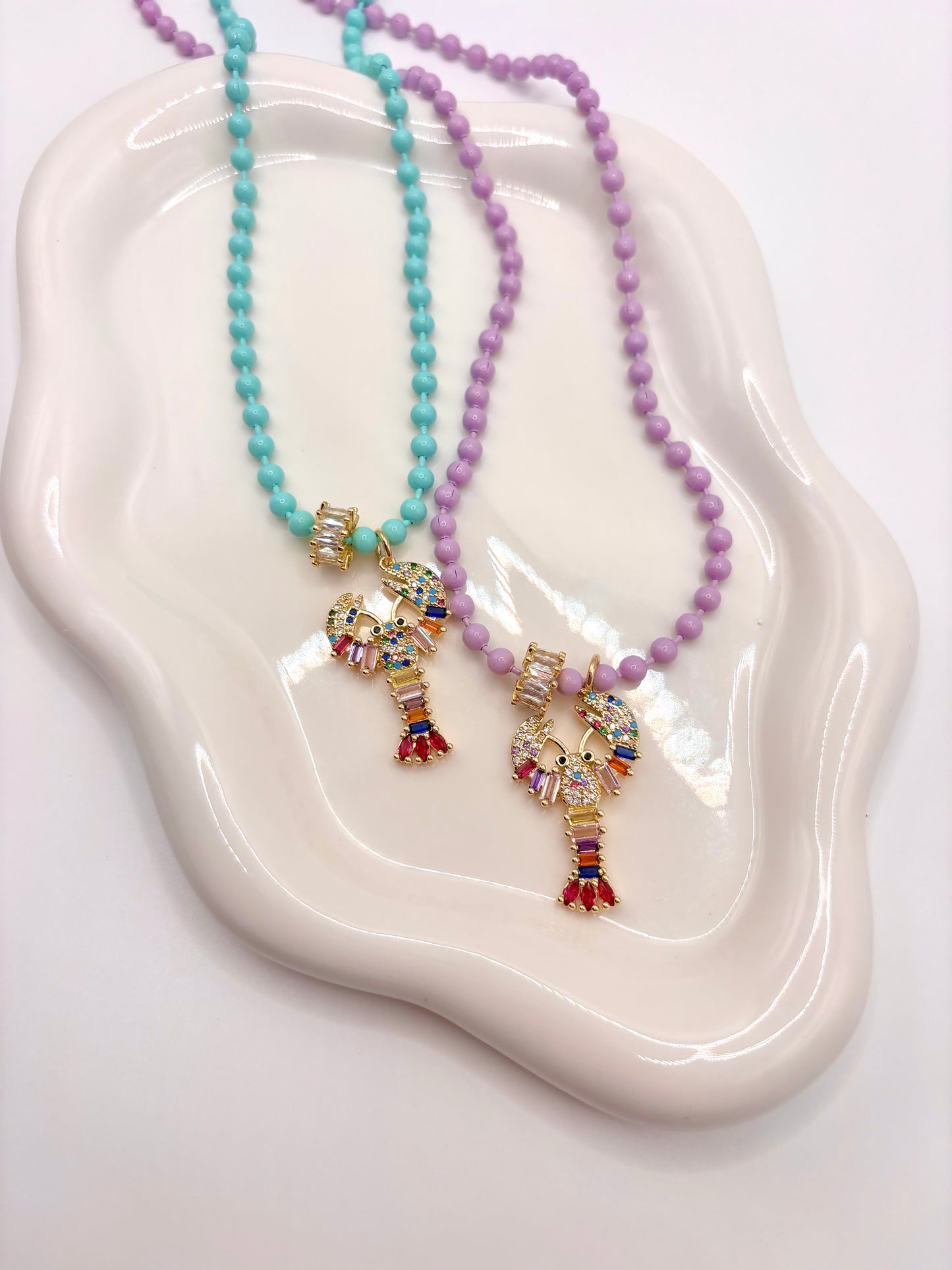 Brisa Lavanda & Mar Turquesa Necklace