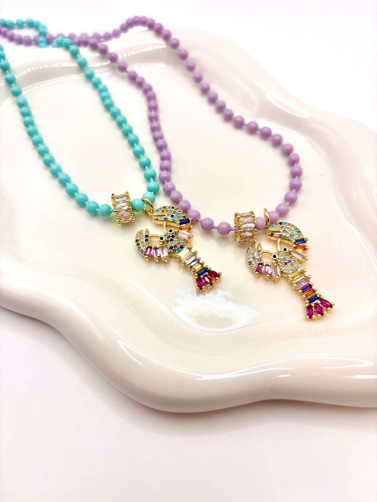 Brisa Lavanda & Mar Turquesa Necklace