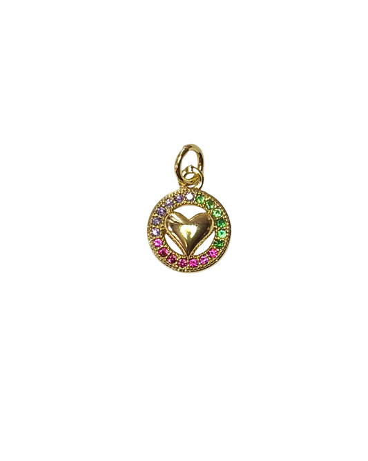 Zirconia Heart charm