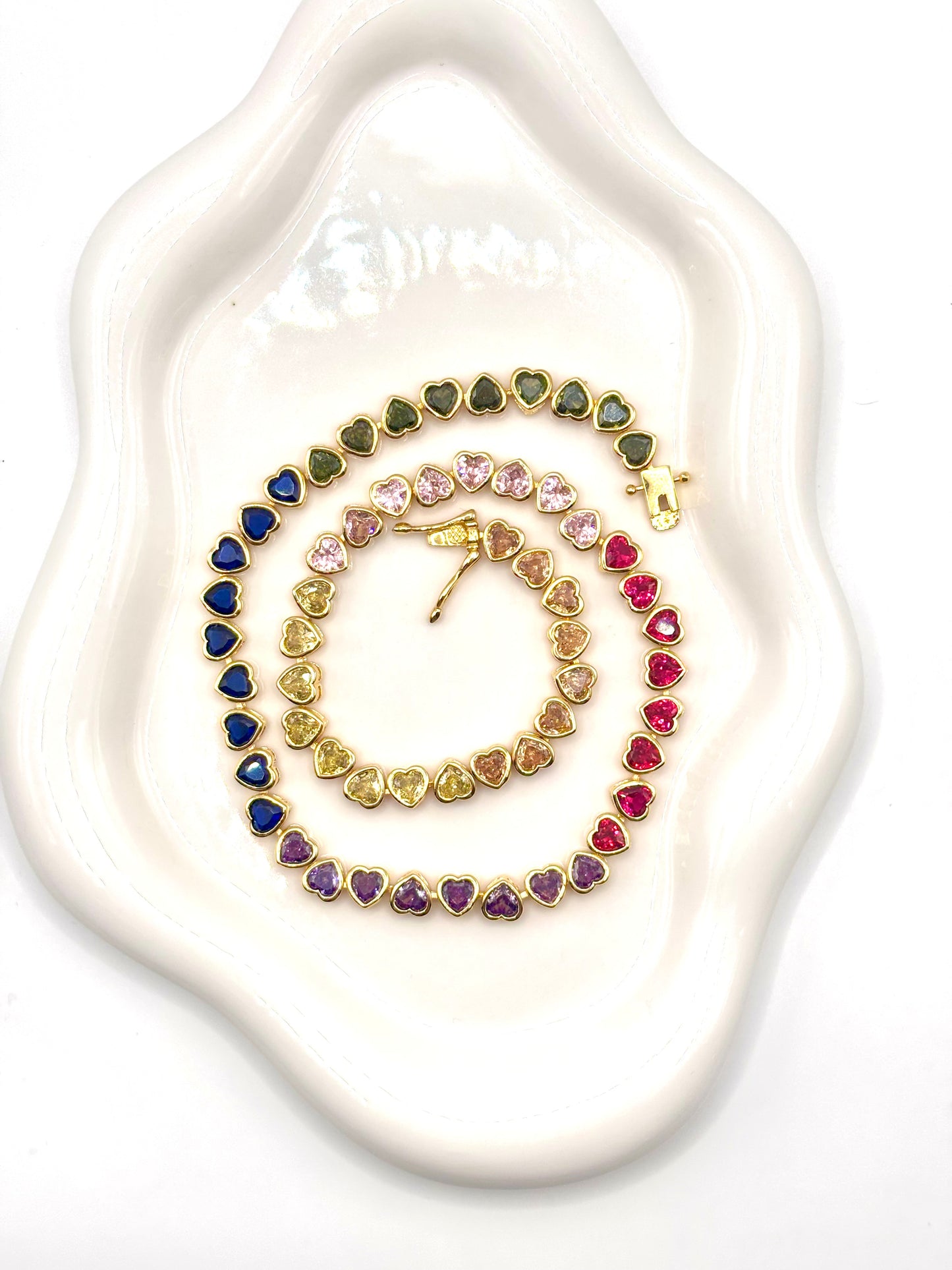 Rainbow Heart Necklace