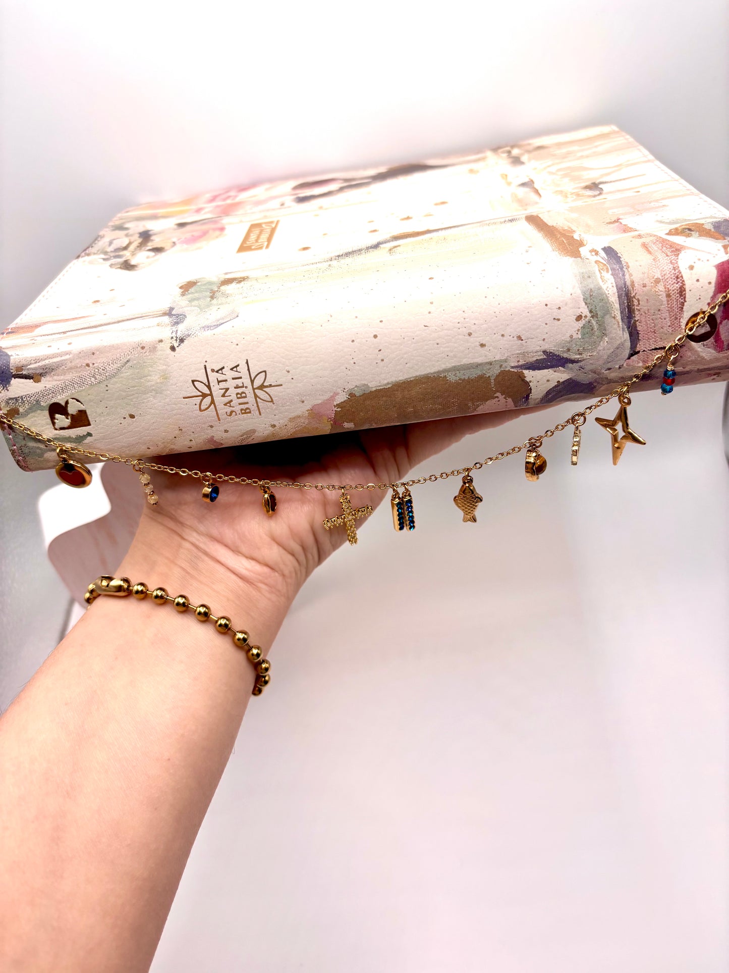 Historia de Jesus Bible Charm Chain
