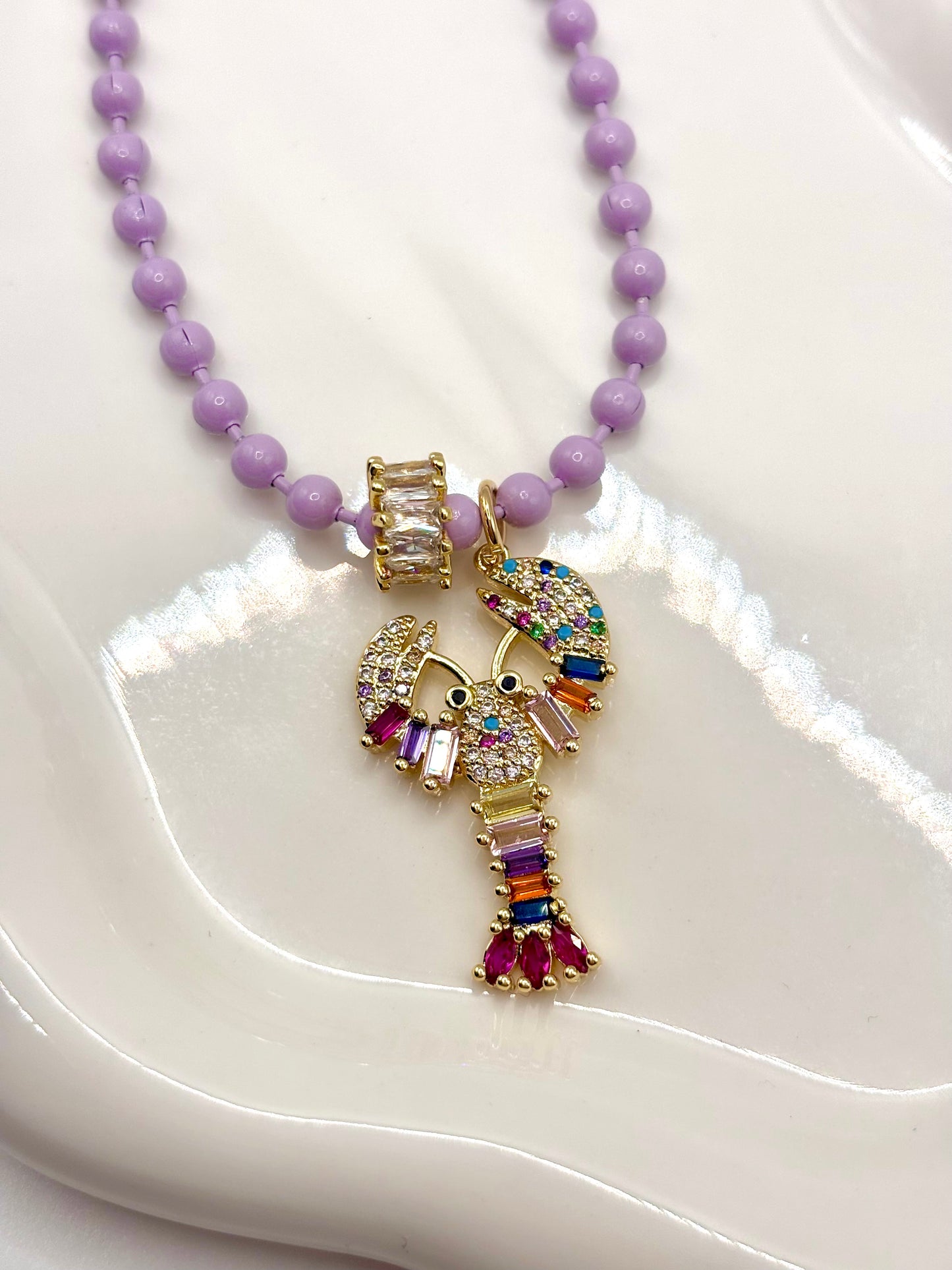 Brisa Lavanda & Mar Turquesa Necklace