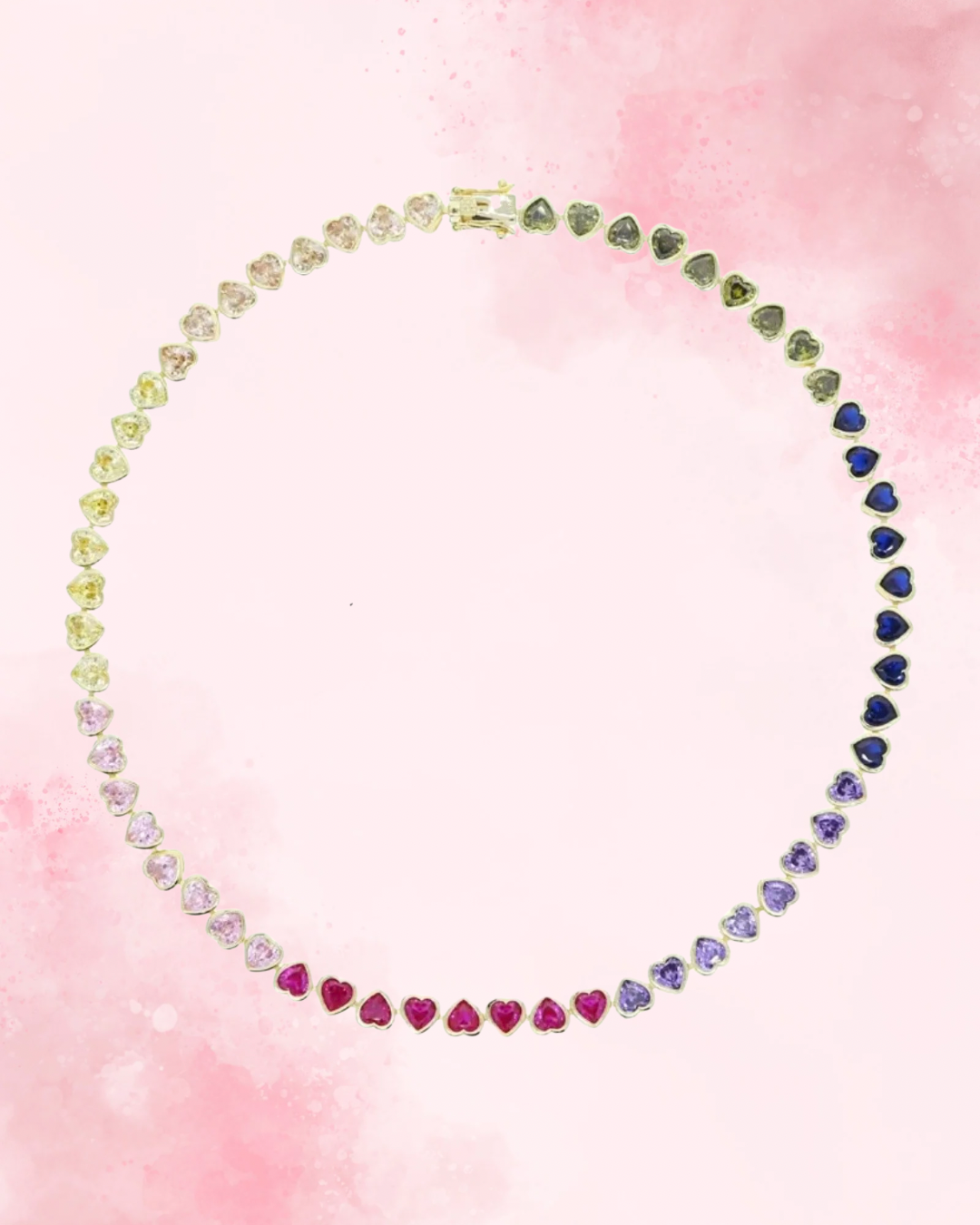 Rainbow Heart Necklace