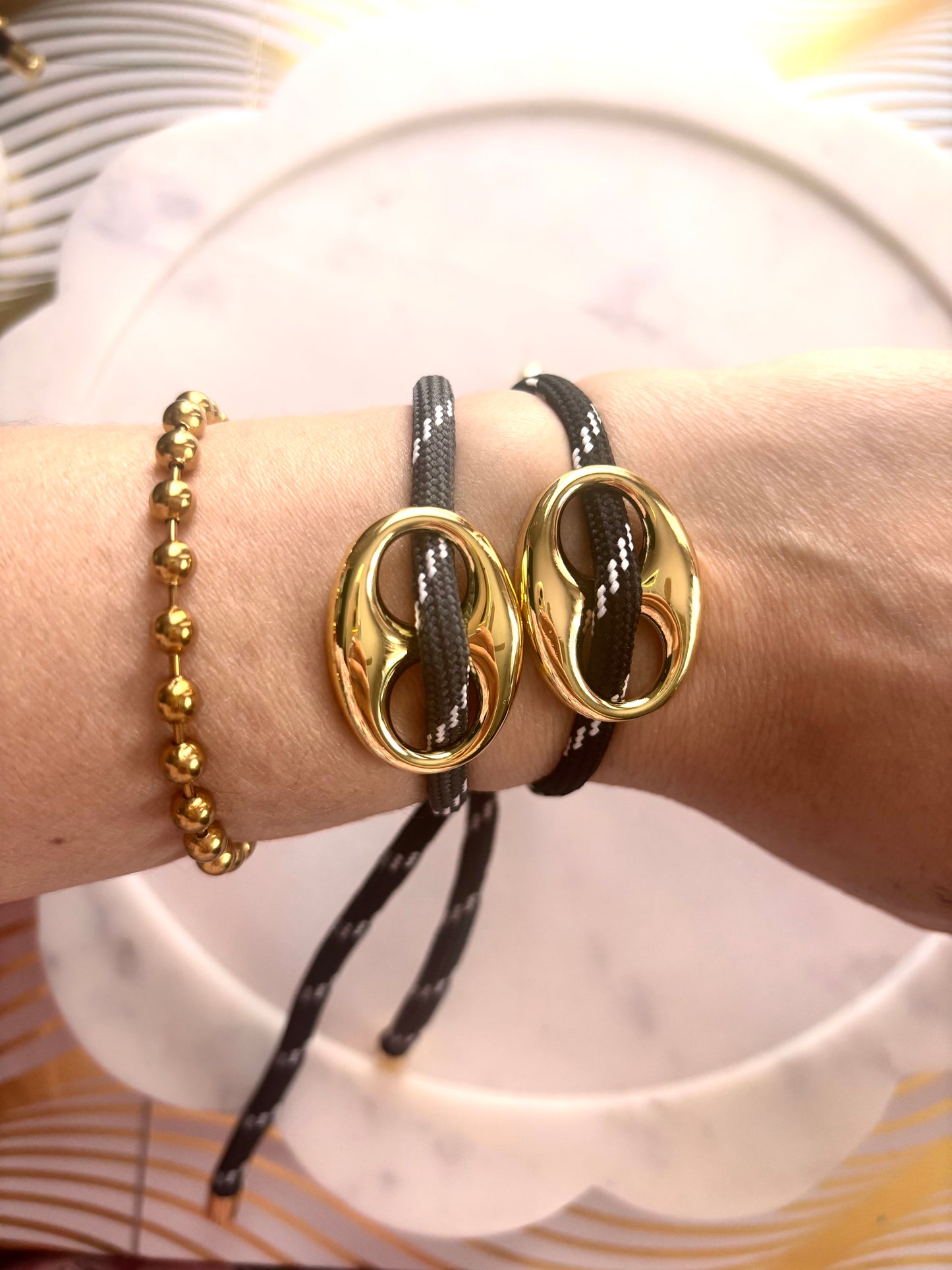 Pig Nose Charm Bracelet