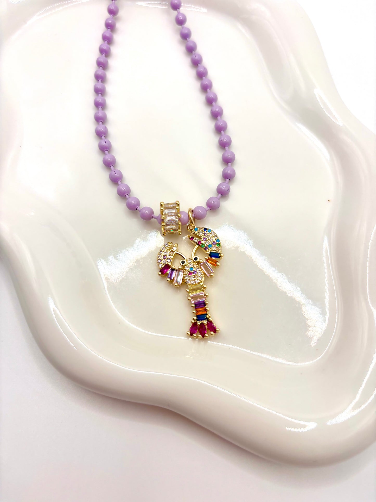 Brisa Lavanda & Mar Turquesa Necklace