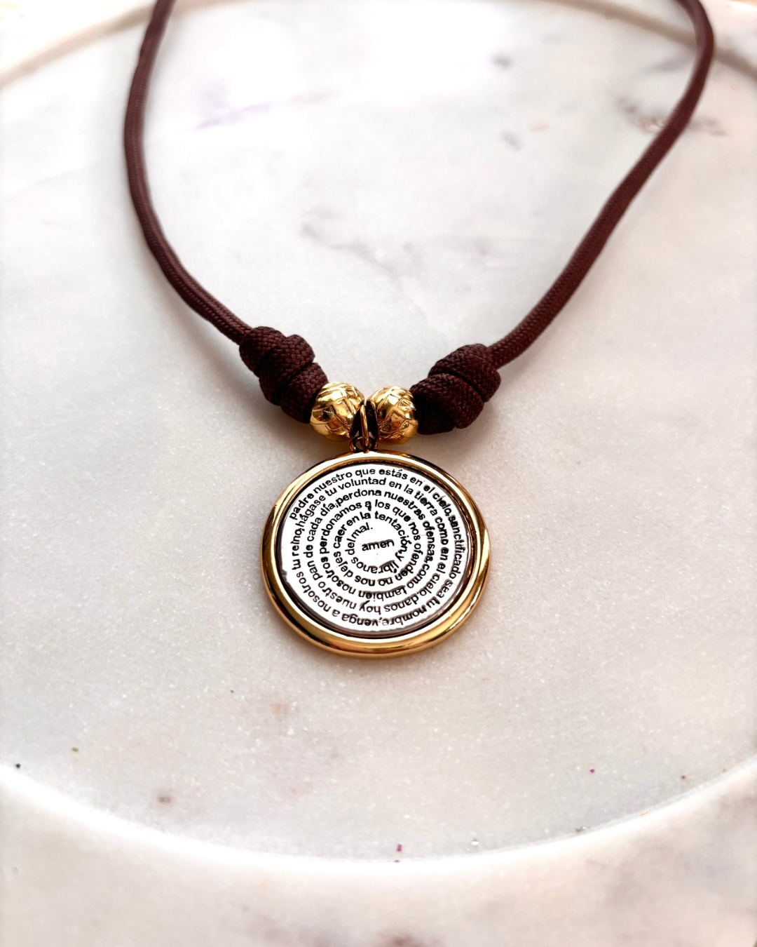 Cord Padre Nuestro Necklace