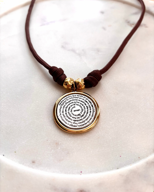 Cord Padre Nuestro Necklace